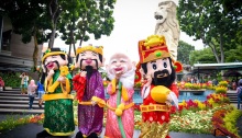 sentosa lunar new year 2016 walkabout characters